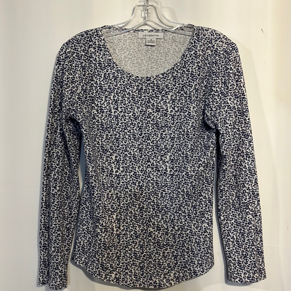 Liz Claiborne Medium print blouse.